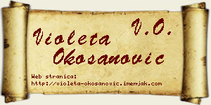 Violeta Okošanović vizit kartica